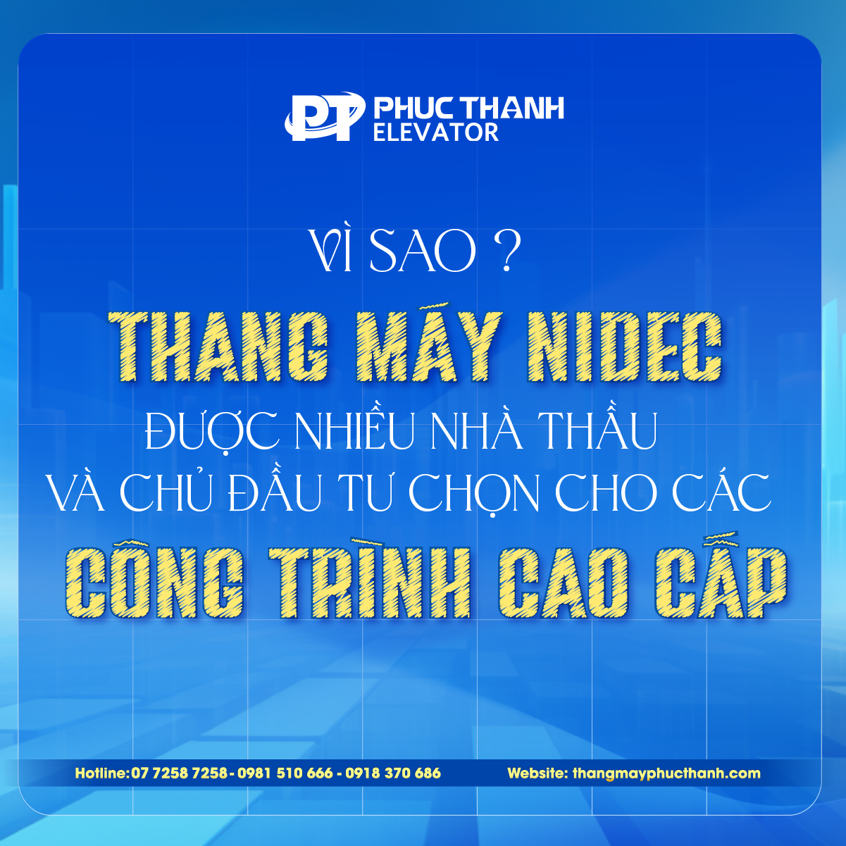 Thang máy Nidec có tốt không? Đánh giá chi tiết từ chuyên gia