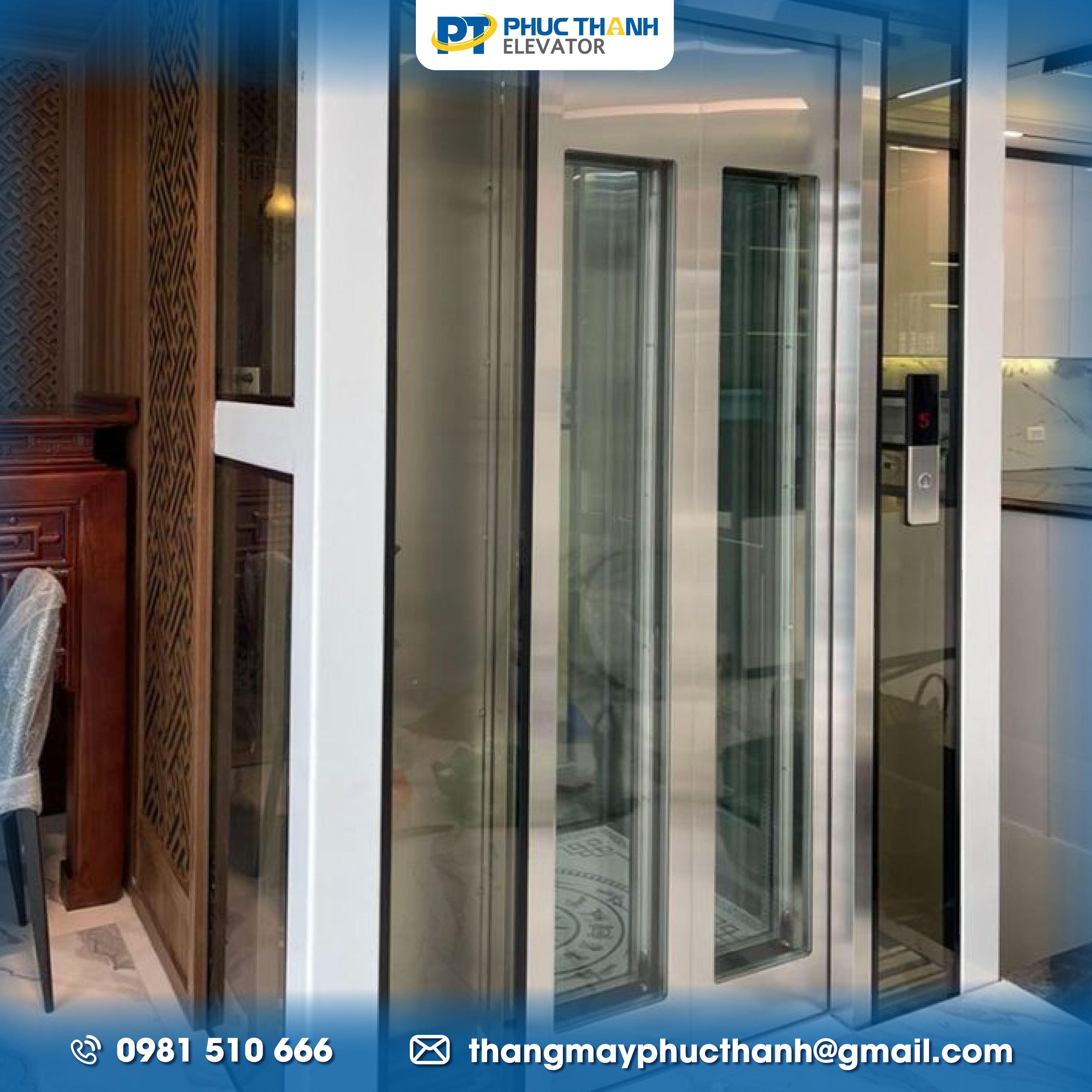 Lắp thang máy gia đình tại Bắc Ninh